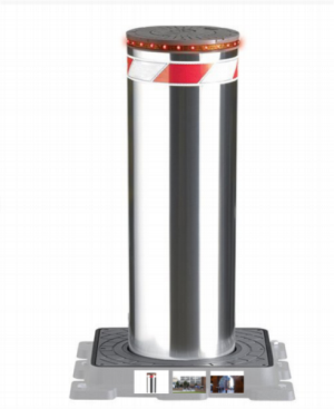 K12 PAS68 Stainless Steel anti-ram kecelakaan dinilai Bollards pipa dengan lampu LED
