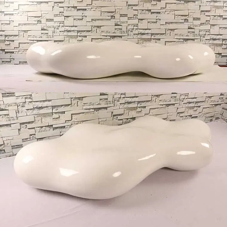 Y082 Clouds-shape Chair Hotel Public Furniture Resin Fiberglass Outdoor Beach Garden Lounge Chaie For Shopping Mall