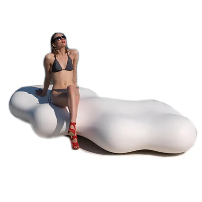 Y082 Clouds-shape Chair Hotel Public Furniture Resin Fiberglass Outdoor Beach Garden Lounge Chaie For Shopping Mall